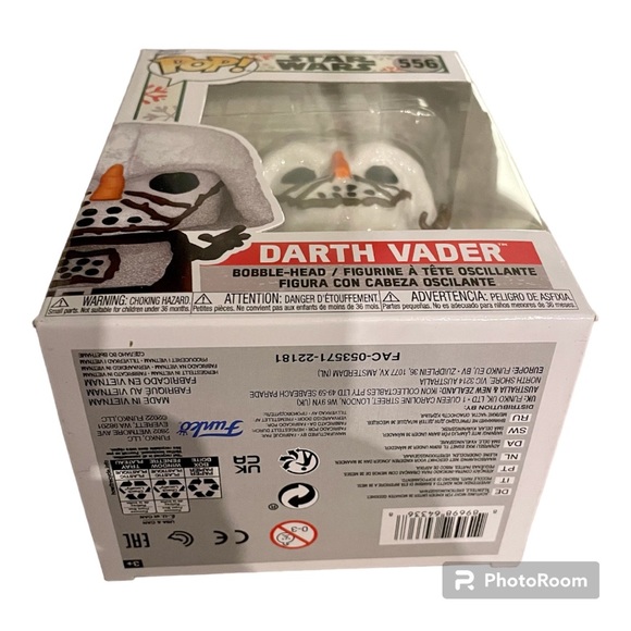 Star Wars Darth Vader Snowman Funko Pop NWT - Picture 6 of 7
